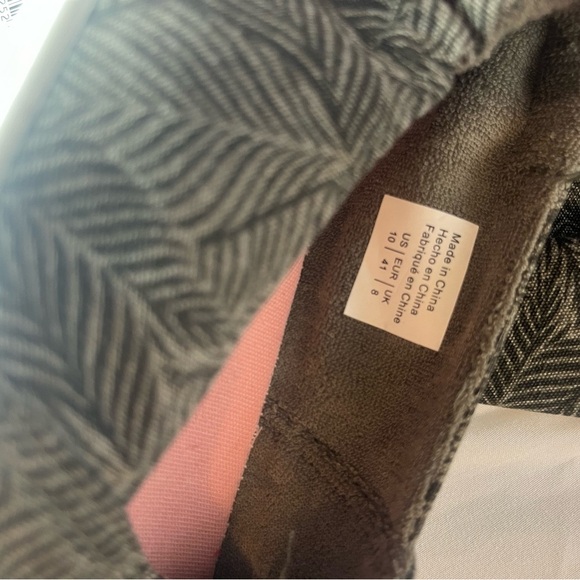 Roxy Green and White Quilted Flats - Picture 3 of 5